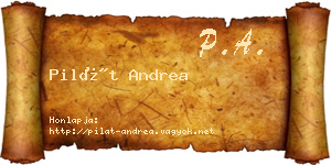 Pilát Andrea névjegykártya